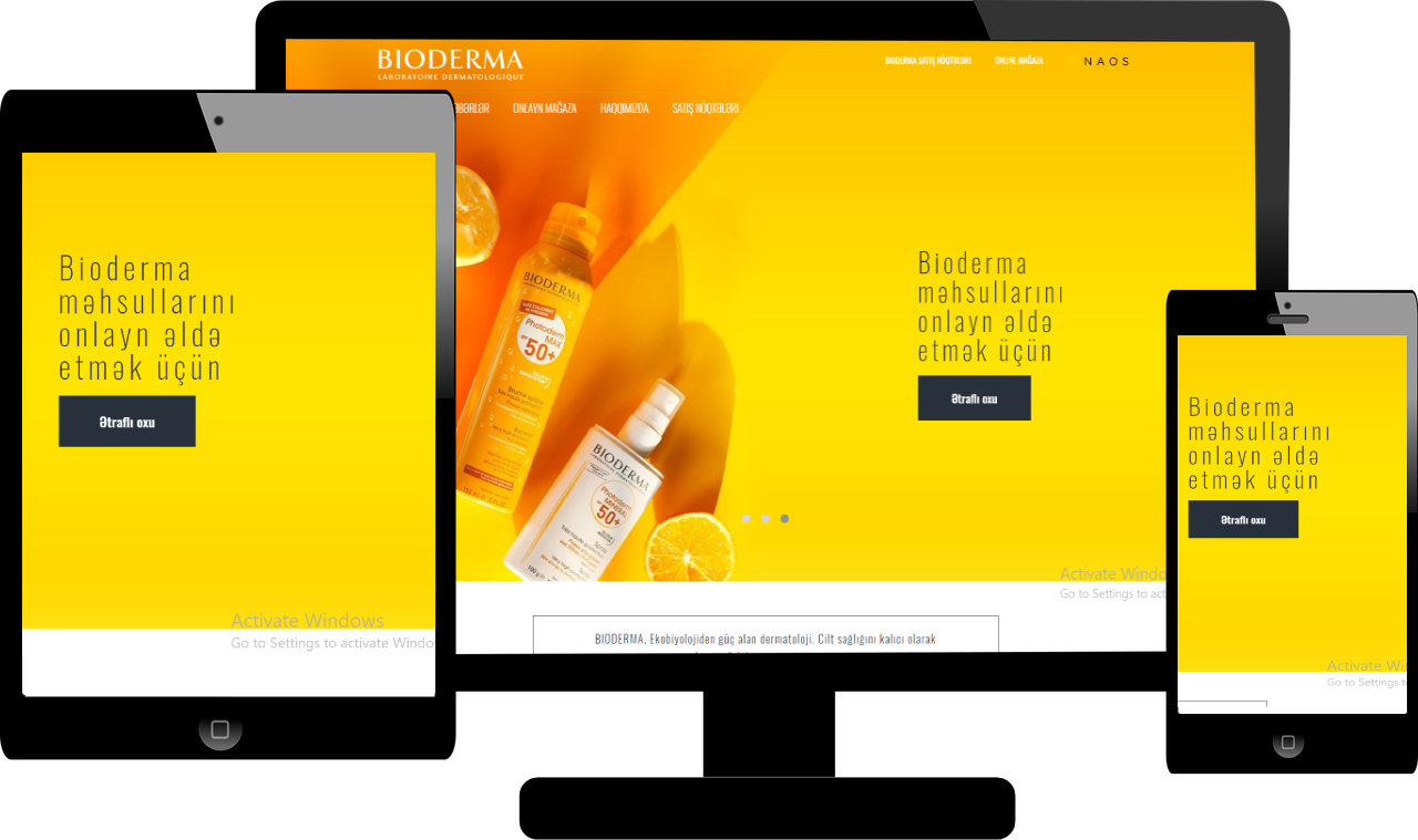 Website of Bioderma.az